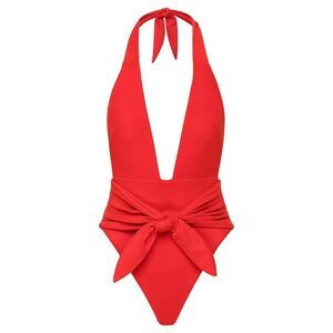 Montce Cherry Tropez Tie-Up One-Piece Swimsuit – Size Large